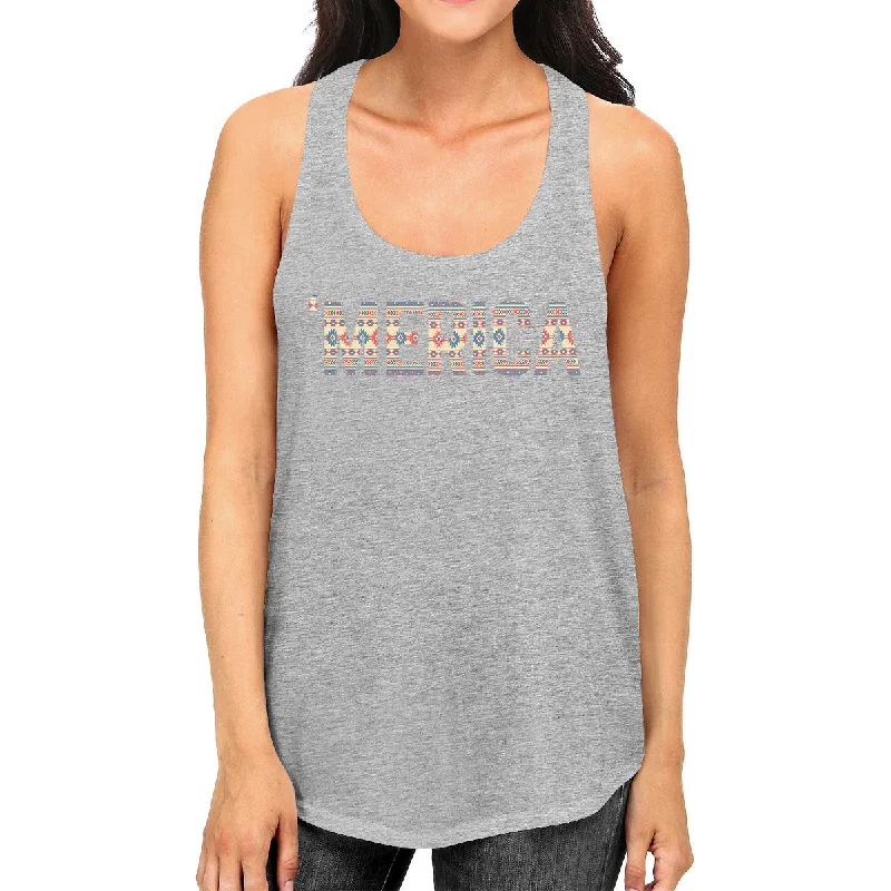 Exclusive Offers 'Merica Cute Tribal Pattern America Letter Printed Tanks For Women