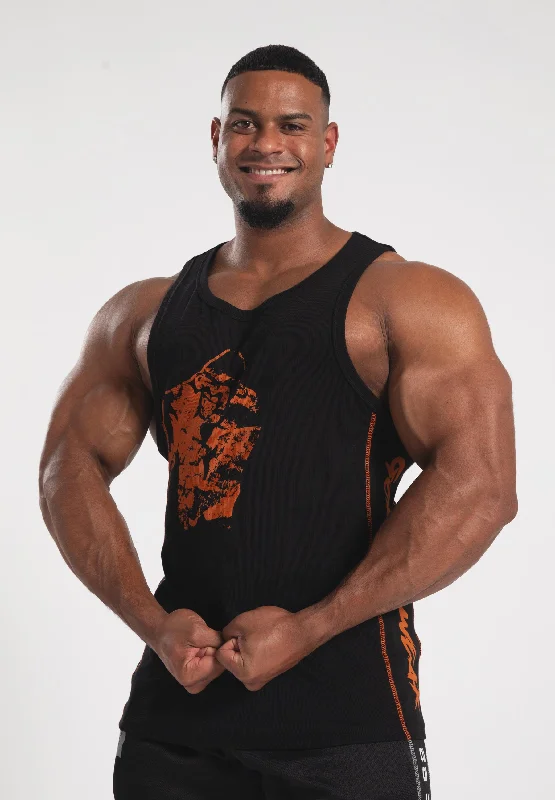 Time-Limited Offer Monterey Tank Top - Black/Orange