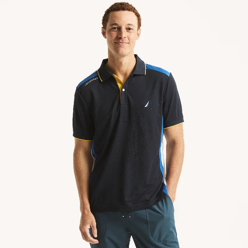 Deal Frenzy Nautica Mens Navtech Classic Fit Polo