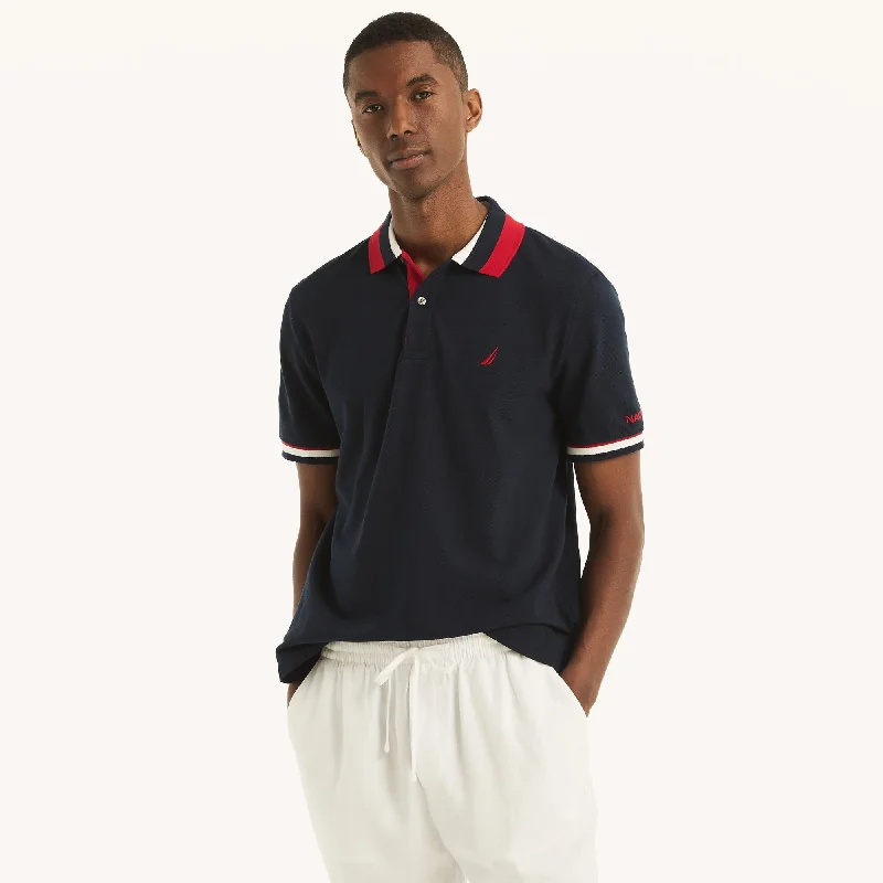 Buy Now Nautica Mens Sustainably Crafted Classic Fit Deck Polo