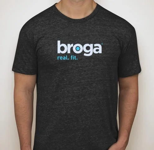 Exclusive Access Official Broga® Real.Fit. American Apparel T-Shirt - CHARCOAL