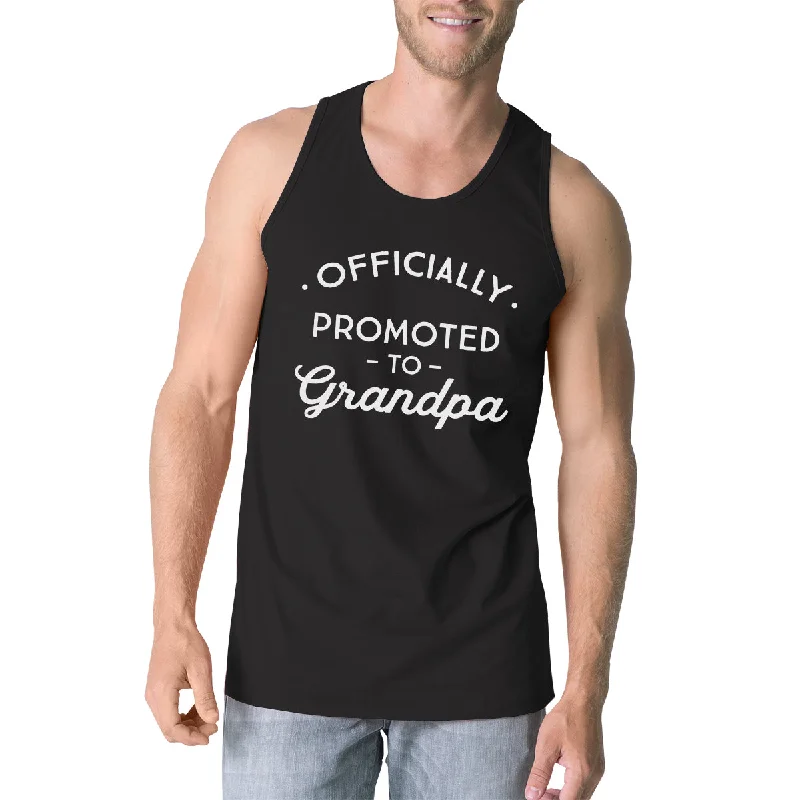 Exclusive Access Officially Promoted To Grandpa Mens Black Tank Top