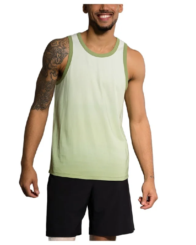 Today’s Deal Last Chance! Onzie Flow Yoga Mens Ombre Tank 705 Margarita