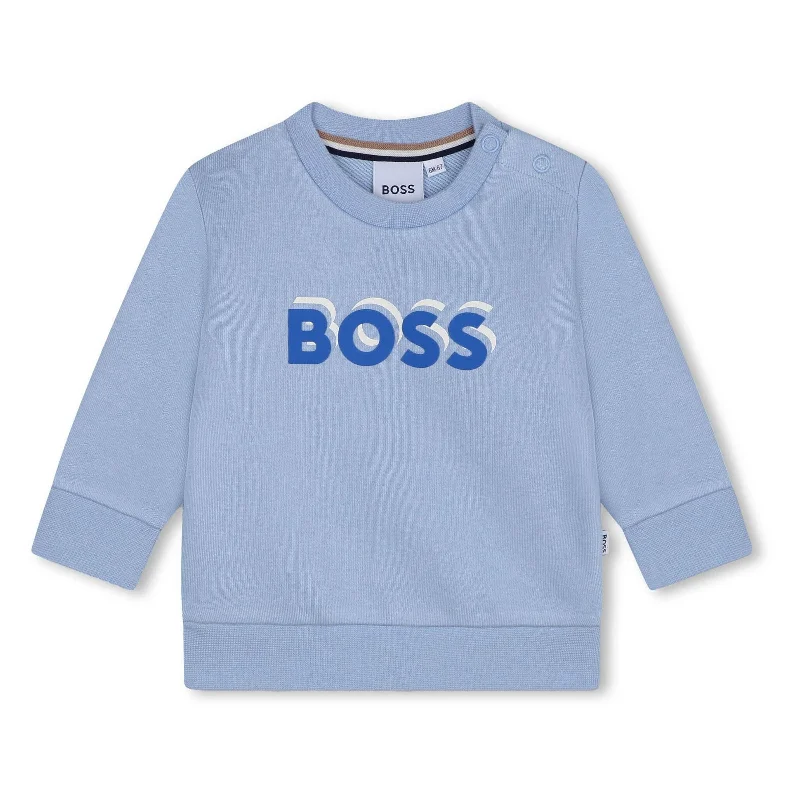 Don't Wait Pale Blue Logo Sweatshirt