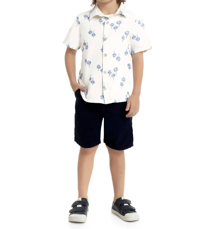 Weekend Special Palm Trees Shirt In White