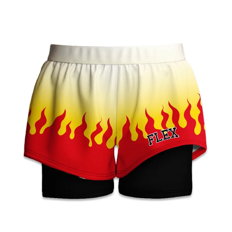 Huge Savings Printed Liner Short - Fire Breathing