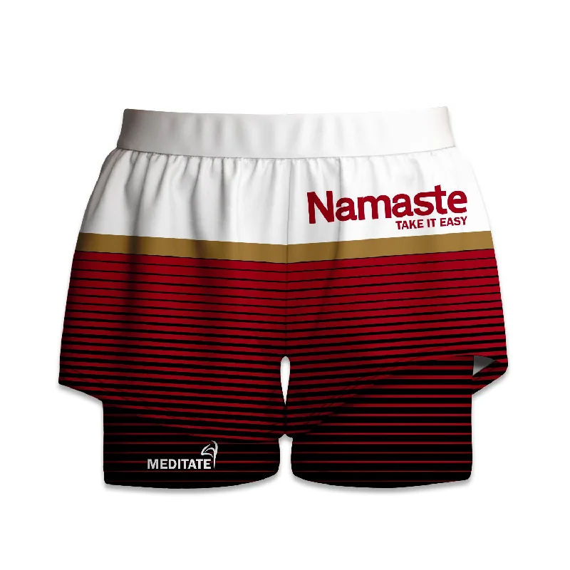 Exclusive Savings Printed Liner Short - Namaste Take It Easy