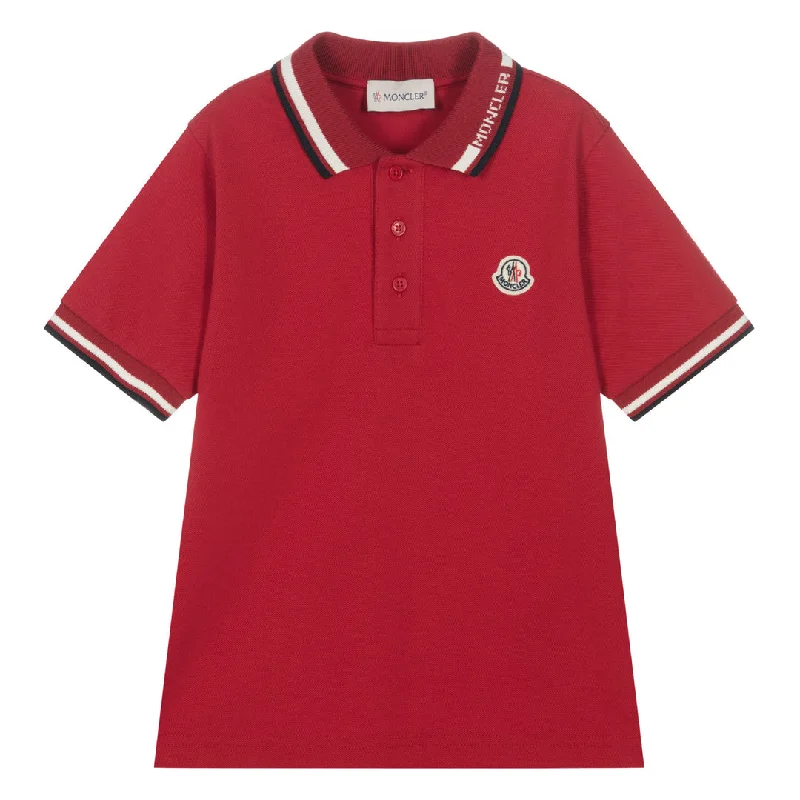 Low Prices Red Logo Polo