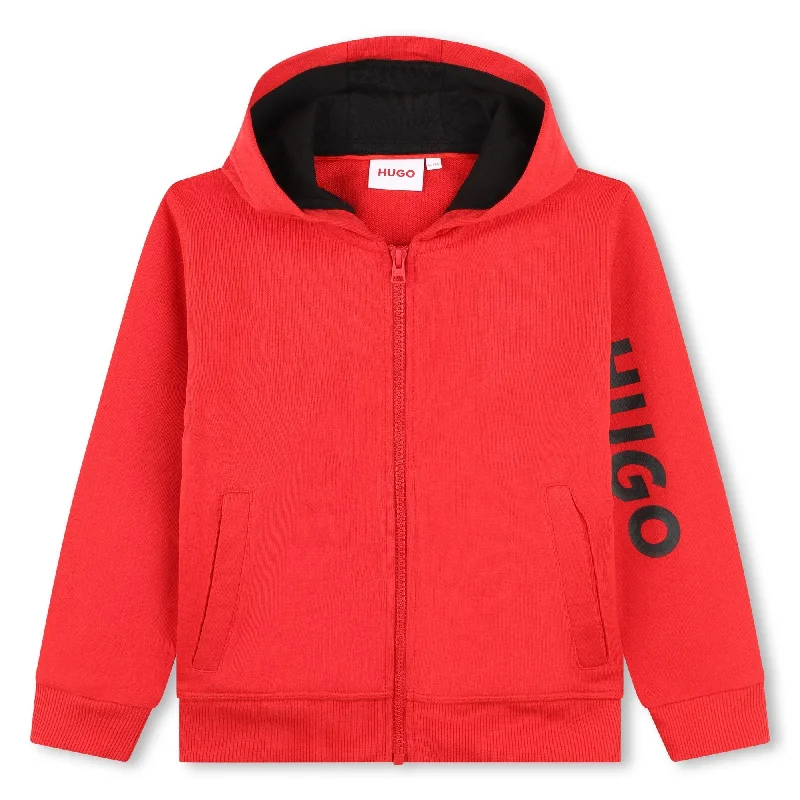 Holiday Sale Red Zip Up Hoodie