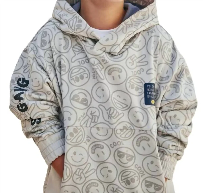 Special Discount Relaxed Shoulder Hoodie In Dust