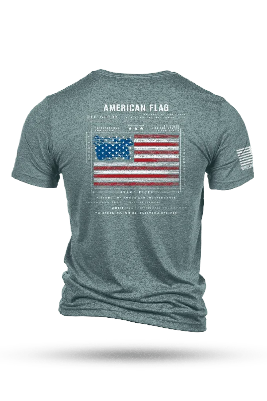 Discount Days American Flag Schematic - T-Shirt