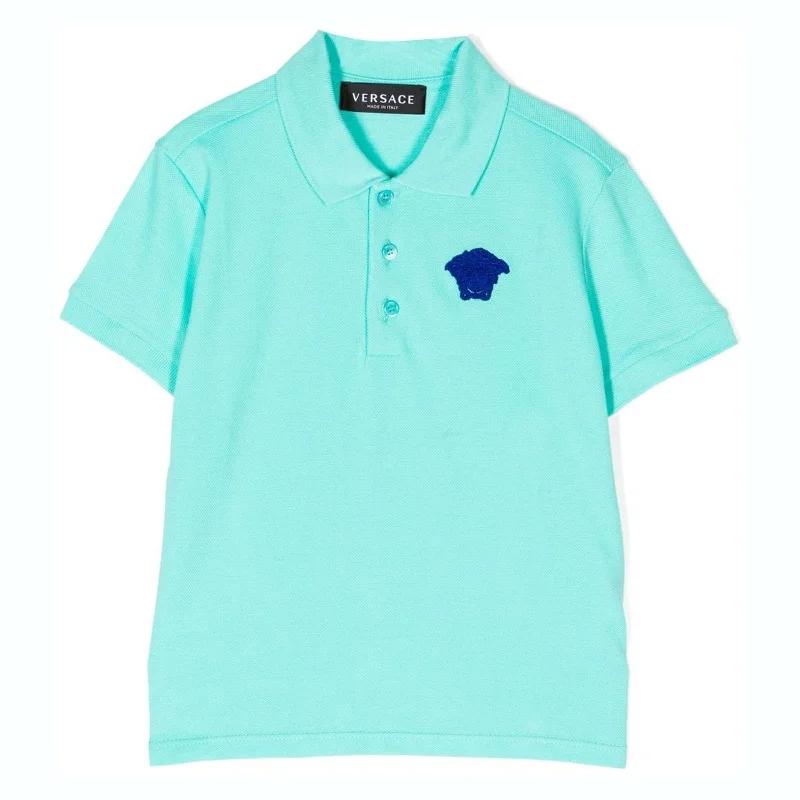Friends and Family Sale Sky Blue Logo Polo