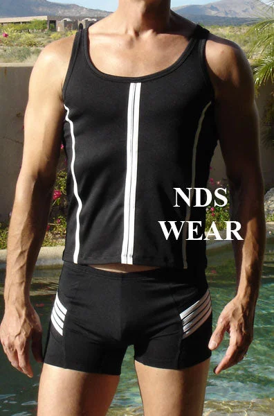 Limited Time Offer Stripe Gym Mens Tank Top - BLOWOUT SALE!