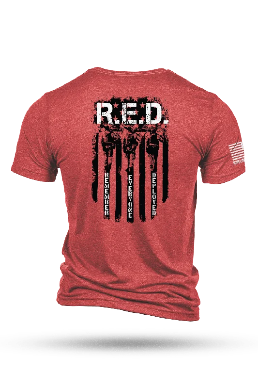 Deal Explosion RED Remember Everyone Deployed - T-Shirt