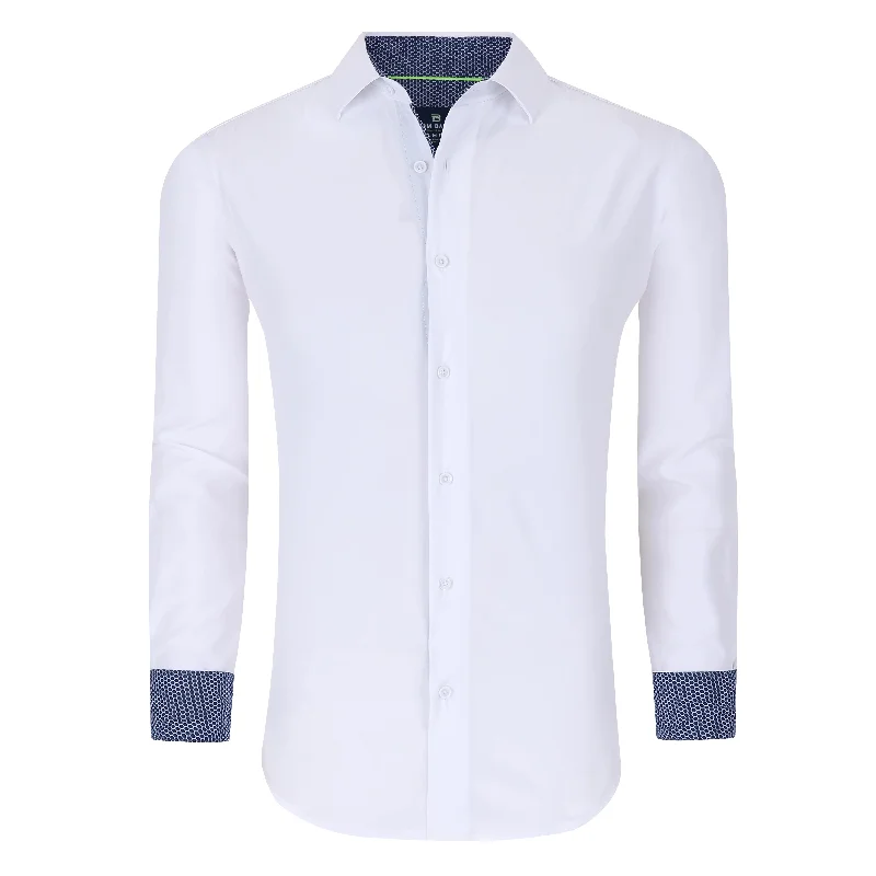 Clearance Sale Tom Baine Slim Fit Performance Long Sleeve Solid Button Down