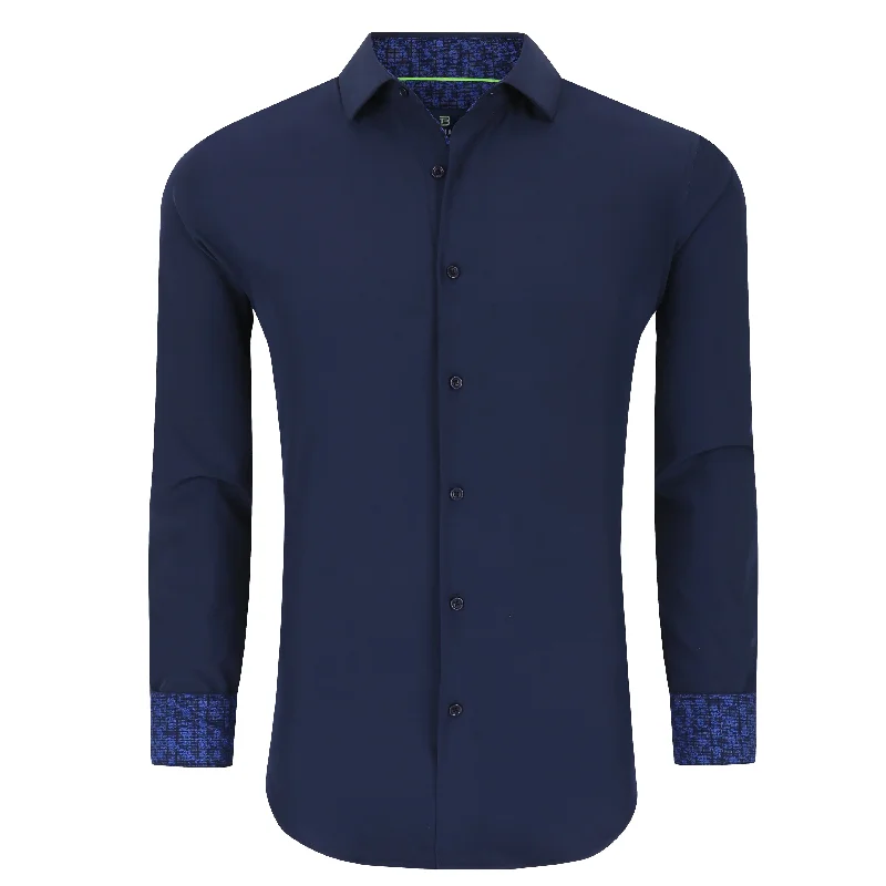 Clearance Event Tom Baine Slim Fit Performance Long Sleeve Solid Button Down