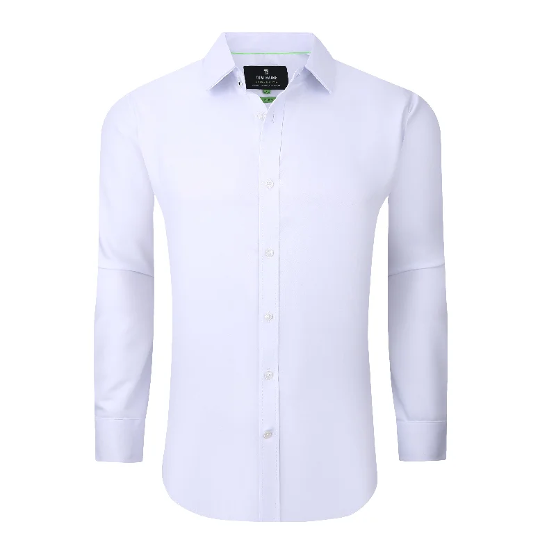 Mega Sale Tom Baine Solid Linen Feel Long Sleeve Button Down