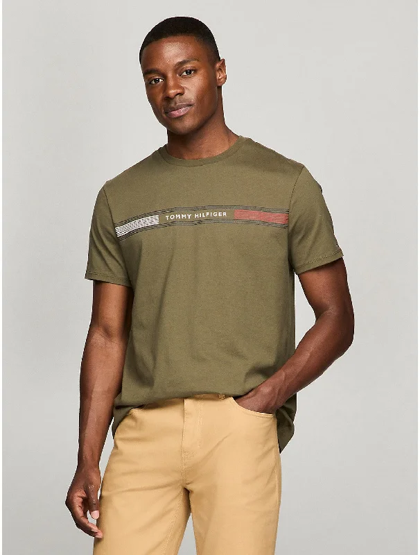 Overstock Tommy Hilfiger Men's Tommy Stripe Graphic T-Shirt