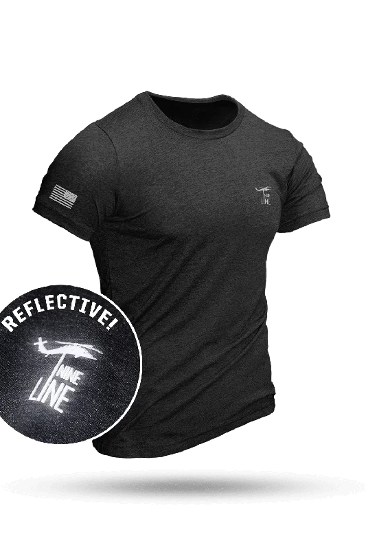 Buy More, Save More Reflective Dropline Logo with Flag - Athletic T-Shirt
