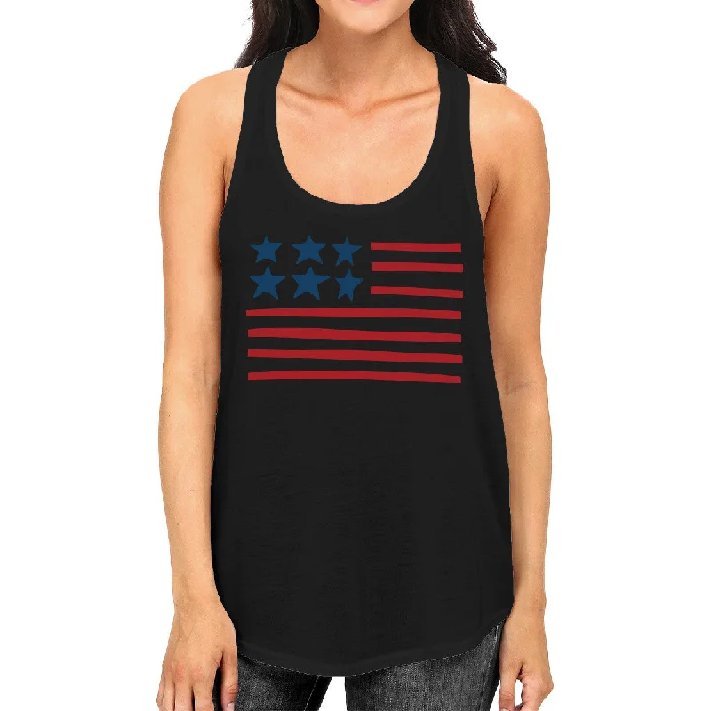 Major Savings USA Flag Sleeveless Tank Top For Women Cute Gifts For Army Wives