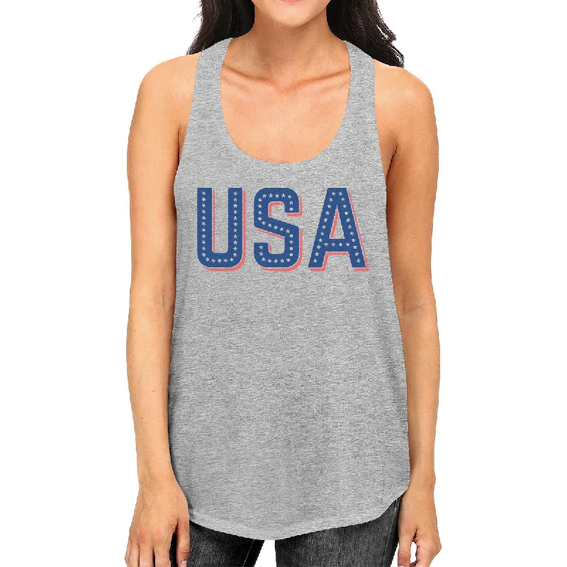 The Best Prices USA With Stars Cute Womens Racerback Tank Top For Fourth Of July