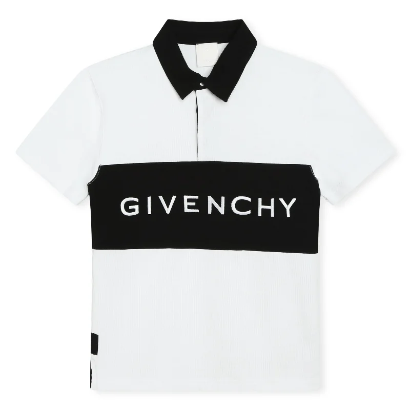 Last Chance White Cotton Rugby Shirt