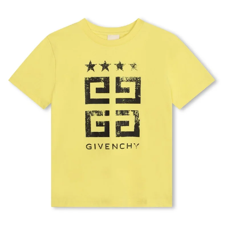 Big Discounts Yellow 4G Logo Print T-Shirt