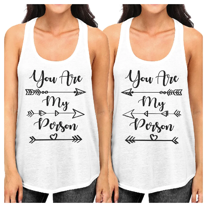 Special Buy You Are My Person BFF Matching White Tank Tops