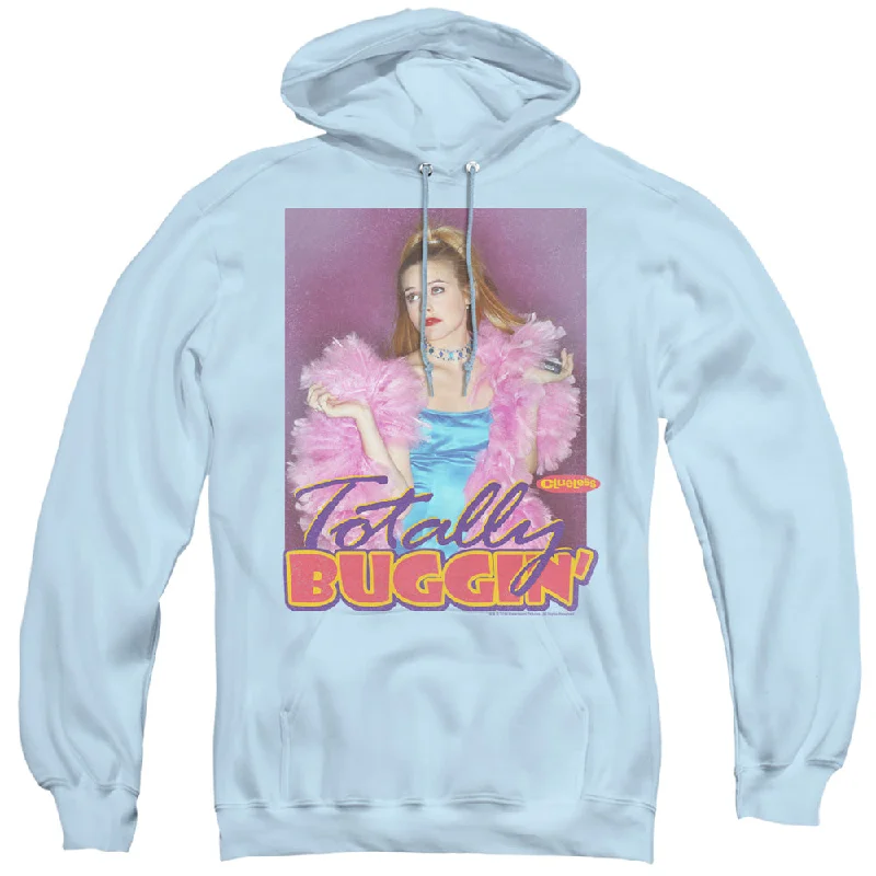 New Markdowns Clueless Hoodie Totally Bugging Light Blue Hoody