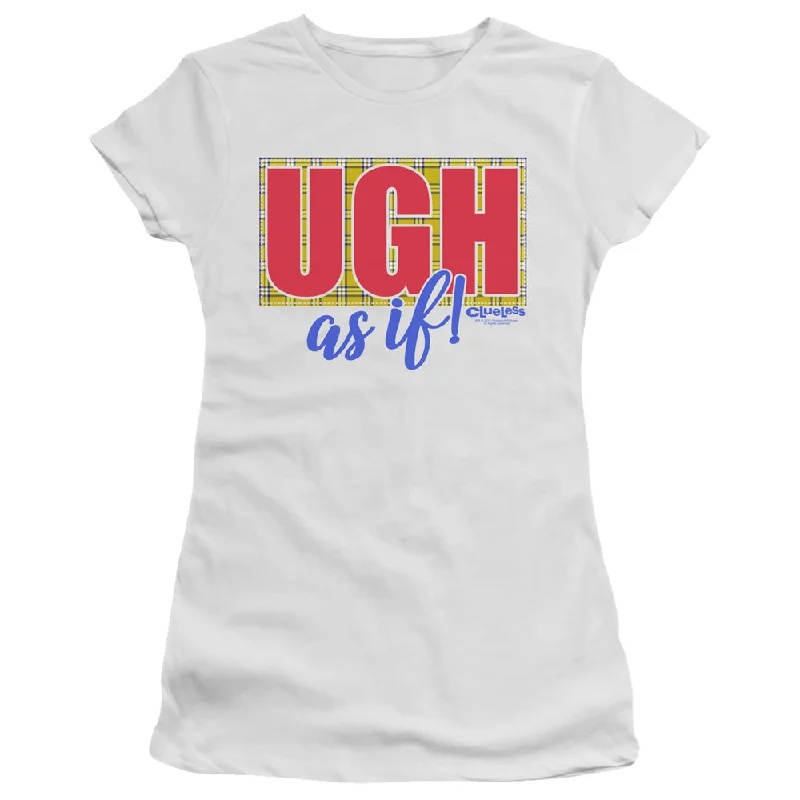 Price Cut Clueless Juniors T-Shirt Ugh As If White Tee