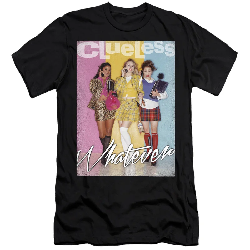 Unmissable Offer Clueless Premium Canvas T-Shirt Whatever Black Tee