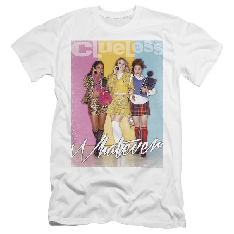Super Sale Clueless Premium Canvas T-Shirt Whatever White Tee