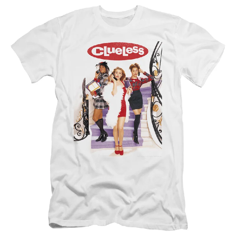 Major Savings Clueless Slim Fit T-Shirt Movie Poster White Tee