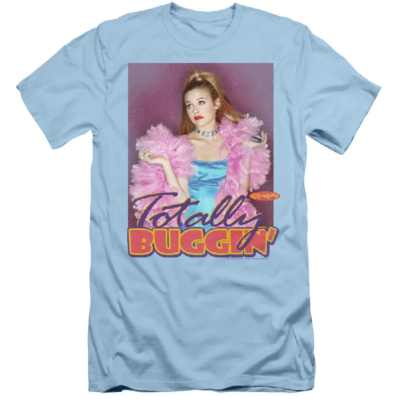 Price Rollback Clueless Slim Fit T-Shirt Totally Bugging Light Blue Tee