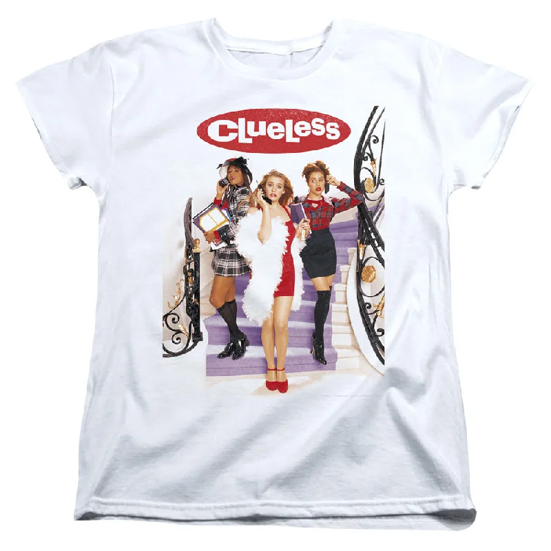 Exclusive Savings Clueless Womens T-Shirt Movie Poster White Tee