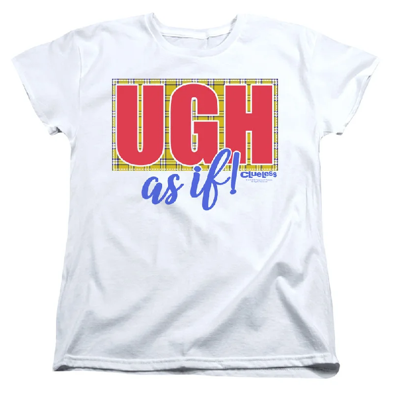 Super Bargain Clueless Womens T-Shirt Ugh As If White Tee