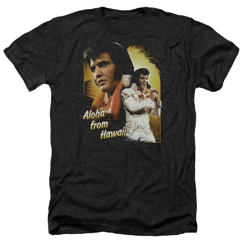 Buy More, Save More Elvis Presley Heather T-Shirt Aloha from Hawaii Black Tee