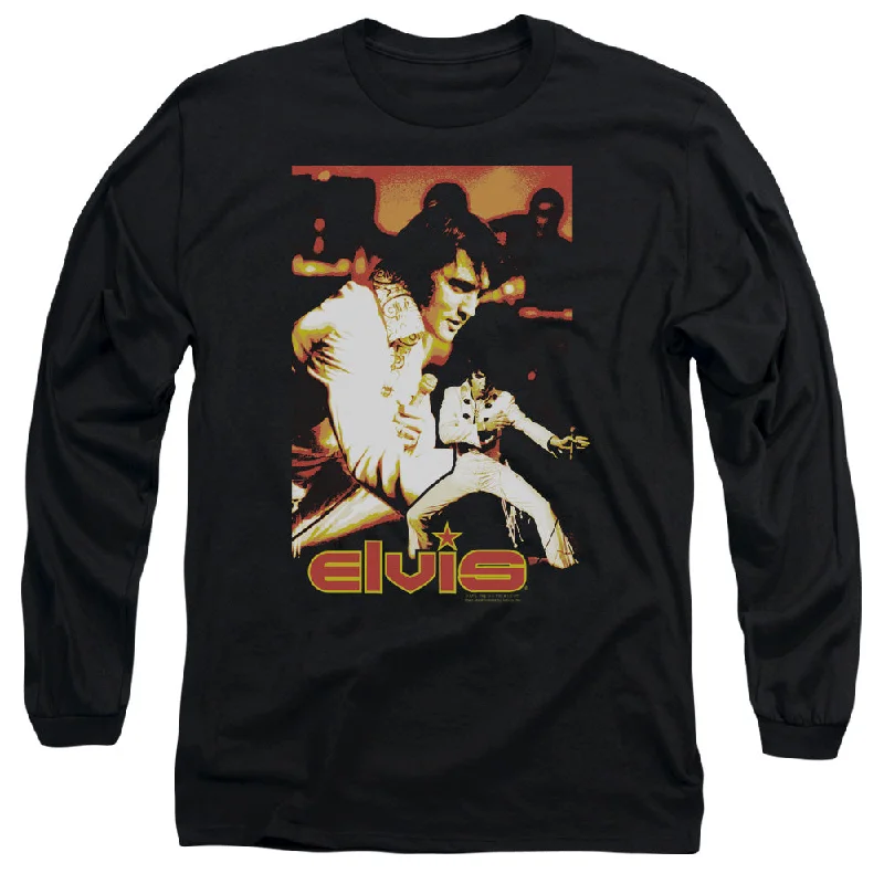 Can't Miss Elvis Presley Long Sleeve T-Shirt Moves Black Tee