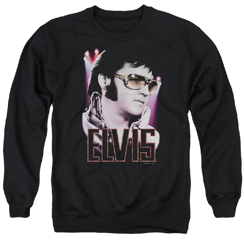 Deal of the Week Elvis Presley Sweatshirt Sideburns Black Pullover