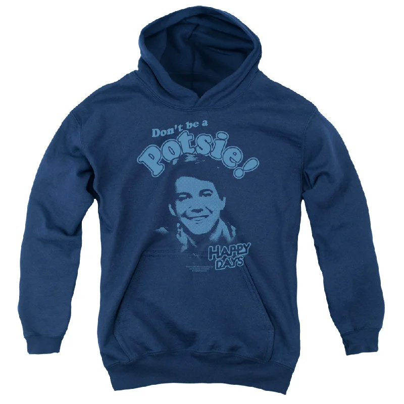 Instant Discount Happy Days Kids Hoodie Don't Be a Potsie Navy Hoody