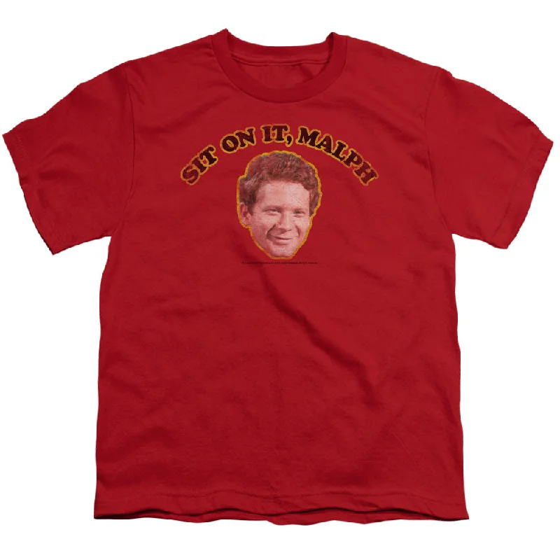 Factory Direct Sale Happy Days Kids T-Shirt Sit On It Malph Red Tee