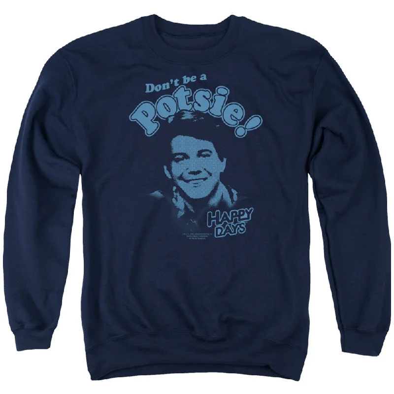 Limited Availability Happy Days Sweatshirt Don't Be a Potsie Navy Pullover