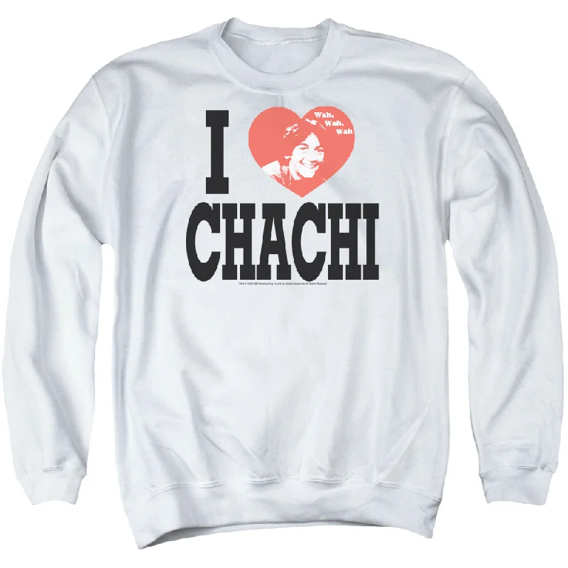 TIME-Limited Offer Happy Days Sweatshirt I Love Chachi White Pullover