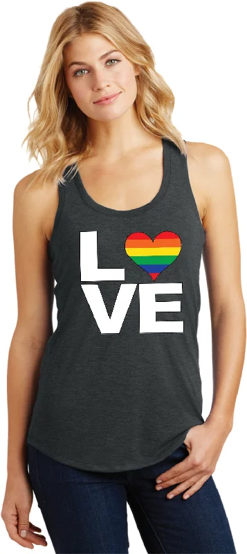 Last Chance Ladies LGBT Racerback Tank Top Gay Pride Love