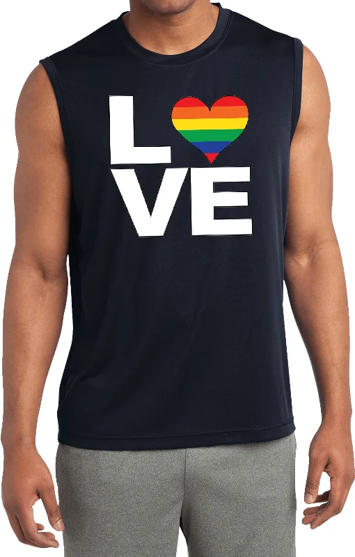 Exclusive Online Offer LGBT Sleeveless Competitor Shirt Gay Pride Love