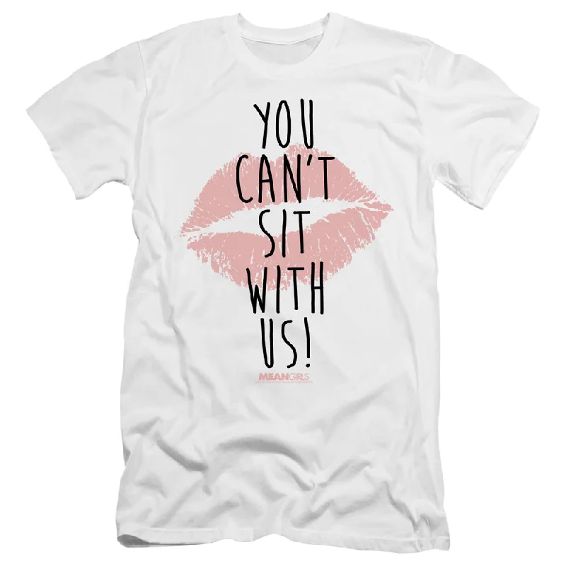 Best Seller Mean Girls Canvas T-Shirt Can't Sit With Us White Tee