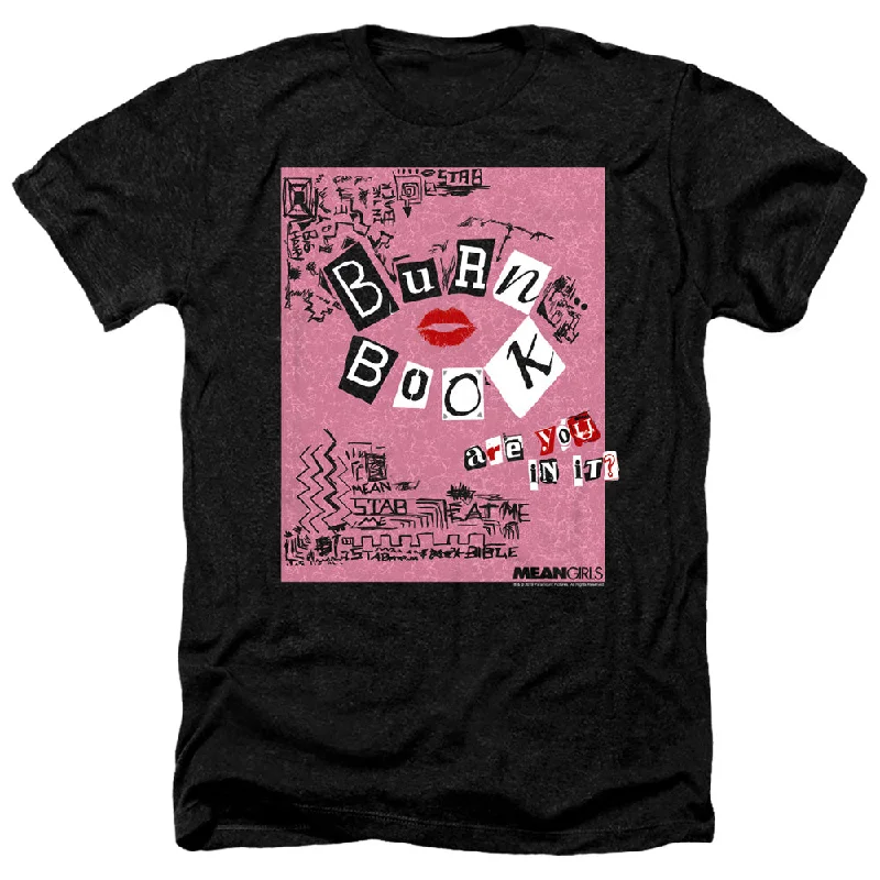 Discount Mania Mean Girls Heather T-Shirt Burn Book Black Tee