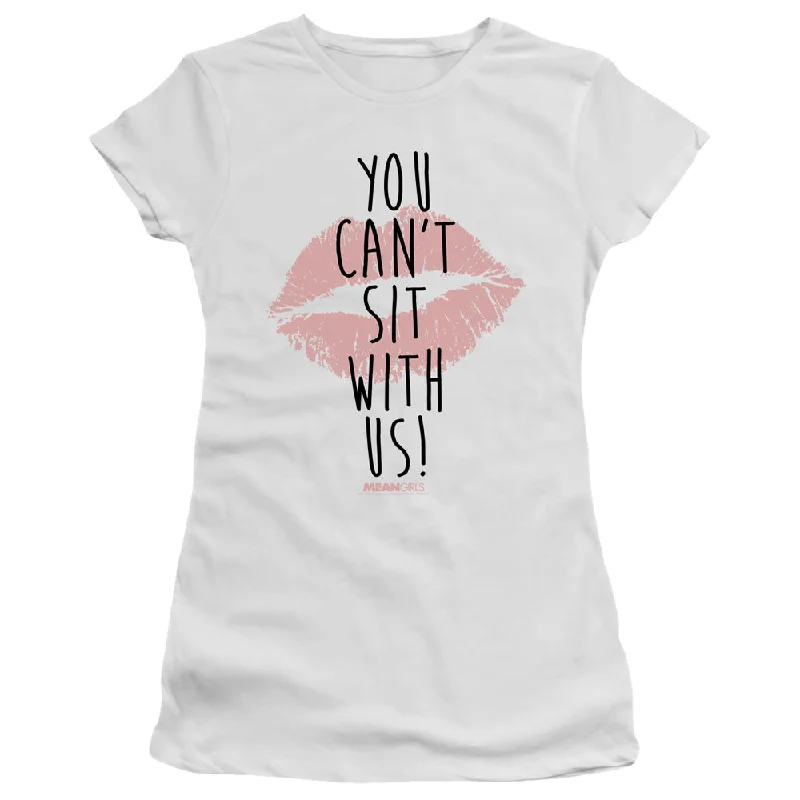 Flash Sale Mean Girls Juniors T-Shirt Can't Sit With Us White Tee