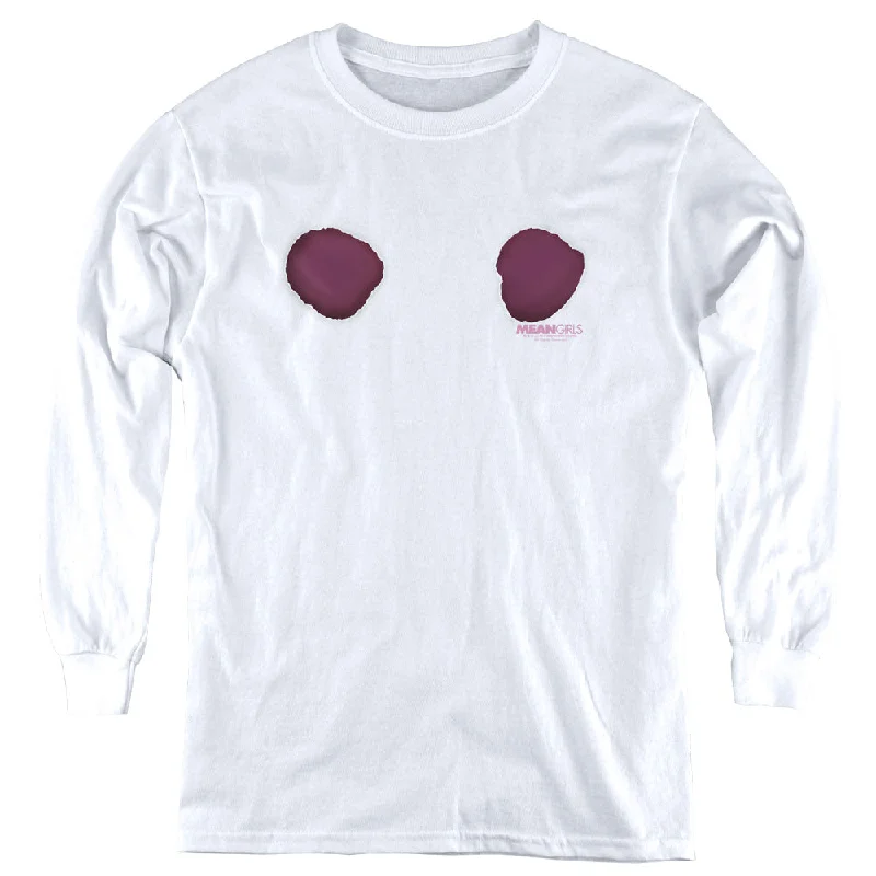 Year-End Sale Mean Girls Kids Long Sleeve Shirt Imitating Reginas Cut Shirt White