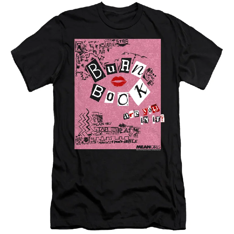 Lowest Prices Mean Girls Premium Canvas T-Shirt Burn Book Black Tee